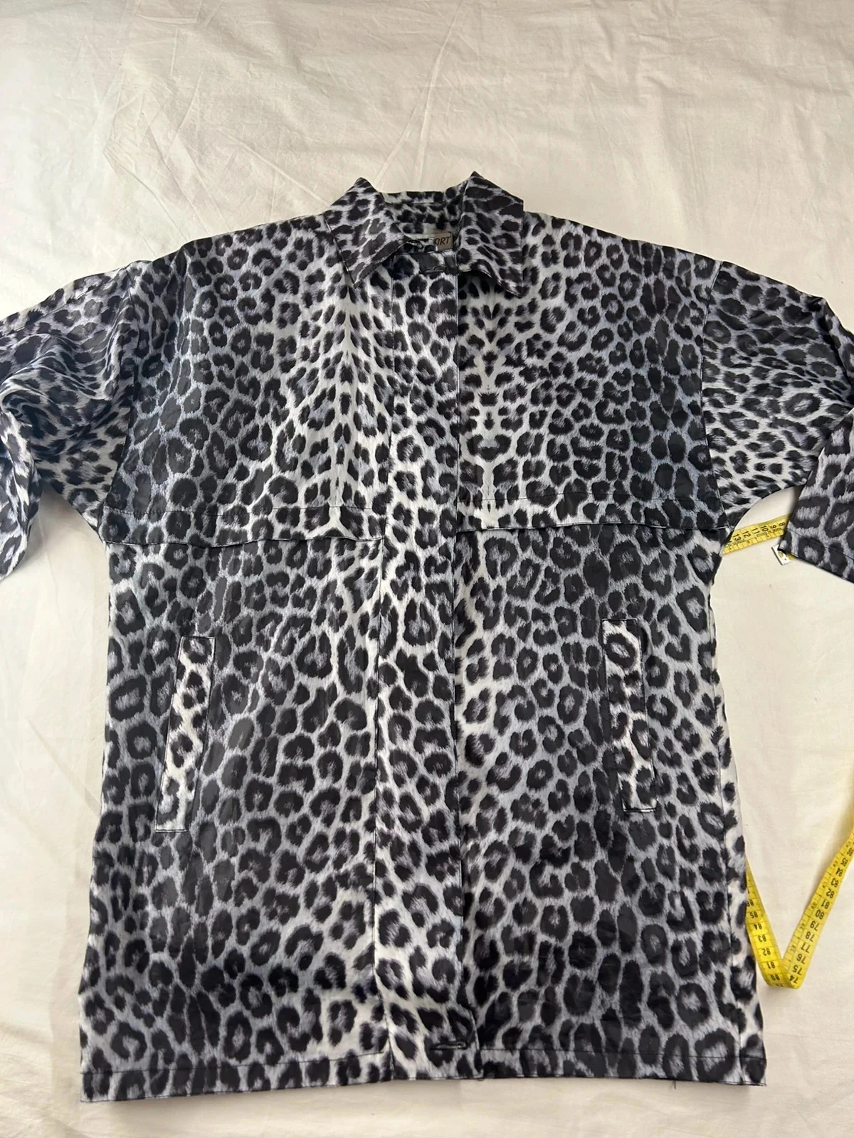 Shirt met luipaardprint in wit en zwart Cana Sport Paris maat 40 – photo 2